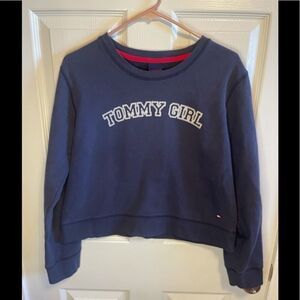Vintage Tommy Girl cropped sweatshirt sz L